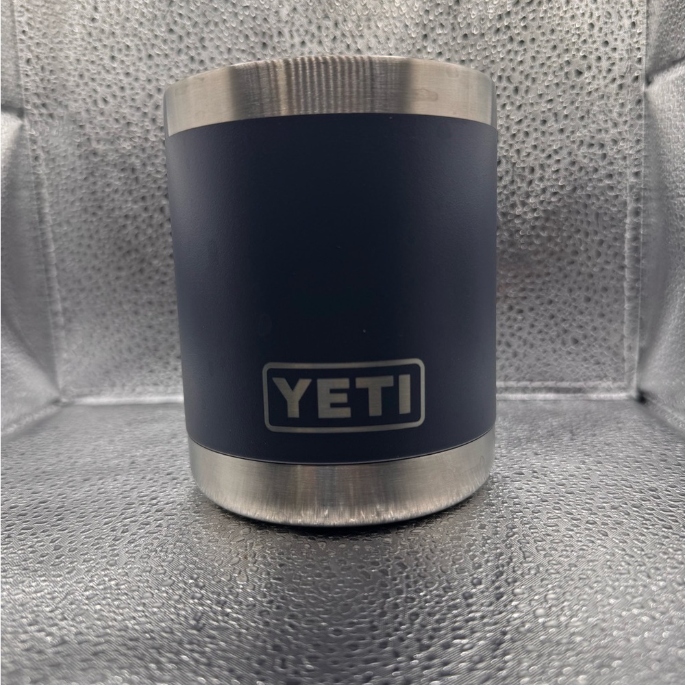 YETI Dark Blue and Stainless Steel Mug